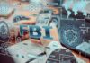 FBI letters with digital security graphics and hands