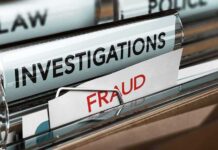 Files labeled Investigations and Fraud in folder
