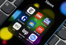 News app icons on a smartphone screen