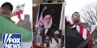 Fists Fly As Sickos Hold Vigil Murderous Khamenei In America
