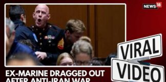 Senator JUMPS IN - WRESTLES Protester To The Ground