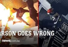 Arsonists Set Themselves Ablaze During Heist!