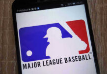 Hollywood Star Dares MLB — Faith Showdown! Major League Baseball logo on a smartphone screen.