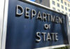 Citizenship For NOT For Sale – State Dept CRACKS DOWN! Department of State sign in front of building.