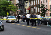 Mother MURDERS 6-Day-Old Baby and Husband! Police gathered at an urban crime scene.