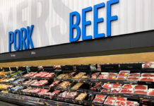 Flesh-Eating Maggot WRECKS U.S Livestock! Meat section with packaged pork and beef products