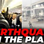 Passengers PANIC INSIDE PLANE at Venezuela's Maiquetia airport as earthquakes SHAKE THE CABIN