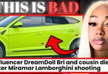 Influencer Beauty GUNNED DOWN By Thugs in Lamborghini Influencer DreamDoll Bri and Her Cousin Killed in Lambo in Miramar