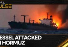 Crew ABANDONS Vessel After Firebomb Explosion Unidentified Projectile Hits a Shipping Vessel in the Strait of Hormuz | WION Pulse