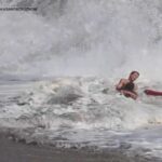 Heart-pounding video shows intense waves as lifeguards rescue swimmer in Santa Cruz County