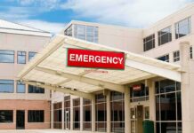 E.R Rooms OVERWHELMED – 12 Hour Wait Times Emergency room entrance at a modern hospital