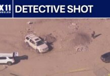 Desert Attack Leaves Police Officer Dead California detective shot during investigation; Other person dead