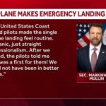 Plane carrying DHS Secretary Markwayne Mullin makes emergency landing