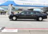 RFK Flew $9,000 Per Hour Jet To Attend RNC Conference Presidential motorcade limousine parked beside large blue and white aircraft