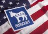 Senator’s Red Line Shocks Dems – Internal Rift Explodes Democratic Party donkey symbol on American flag