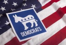 Senator’s Red Line Shocks Dems – Internal Rift Explodes Democratic Party donkey symbol on American flag