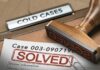 65-Year Old Case SOLVED After Evidence Box Randomly Reopened Rubber stamp marks solved on a case file
