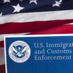 Dem Rep Pushes To ABOLISH DHS and ICE U.S. ICE document against American flag