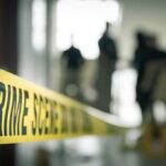 Resort Horror: Mom KILLS Toddler and Husband Crime scene tape with investigators in the background
